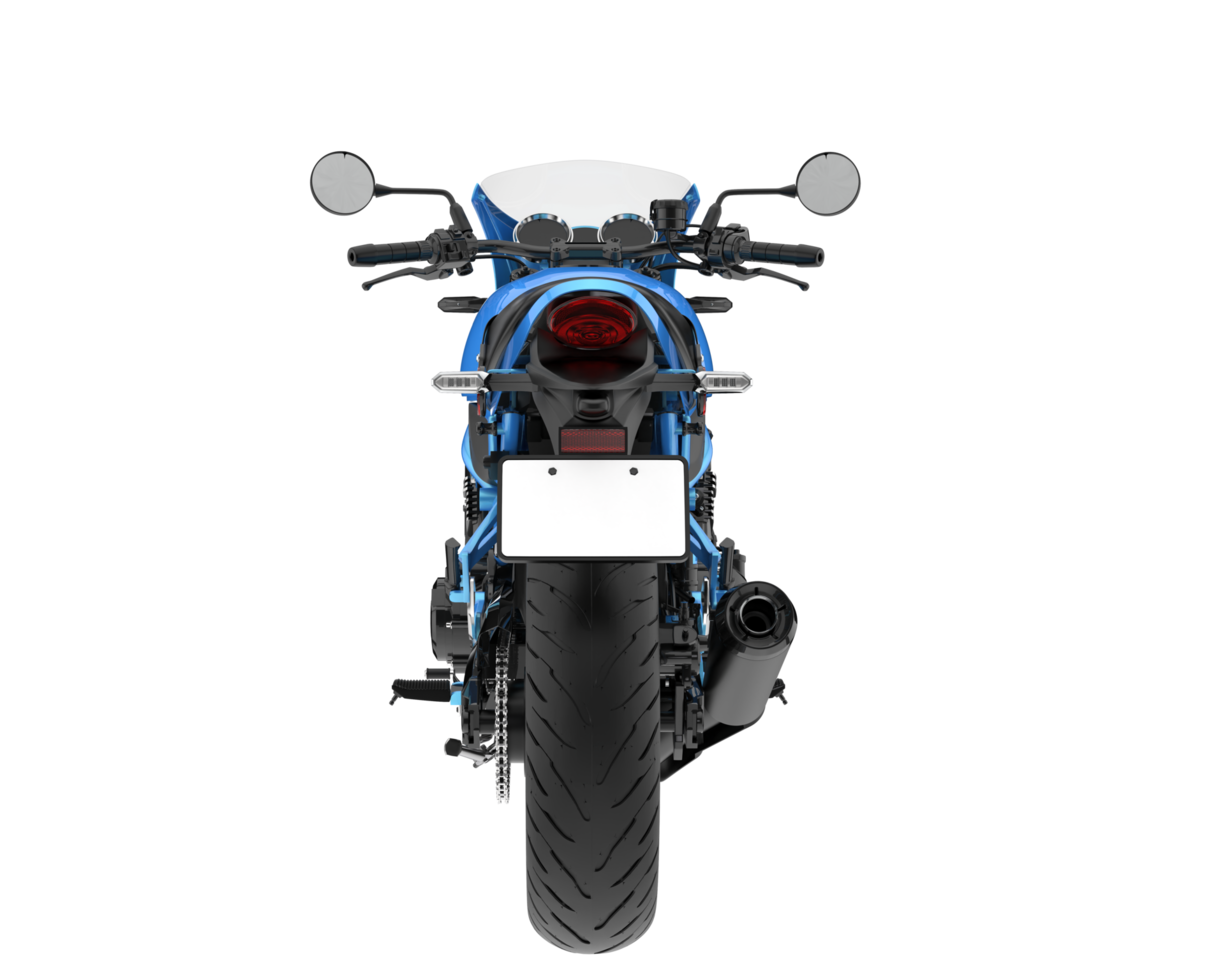 Motorcycle isolated on transparent background. 3d rendering - illustration png