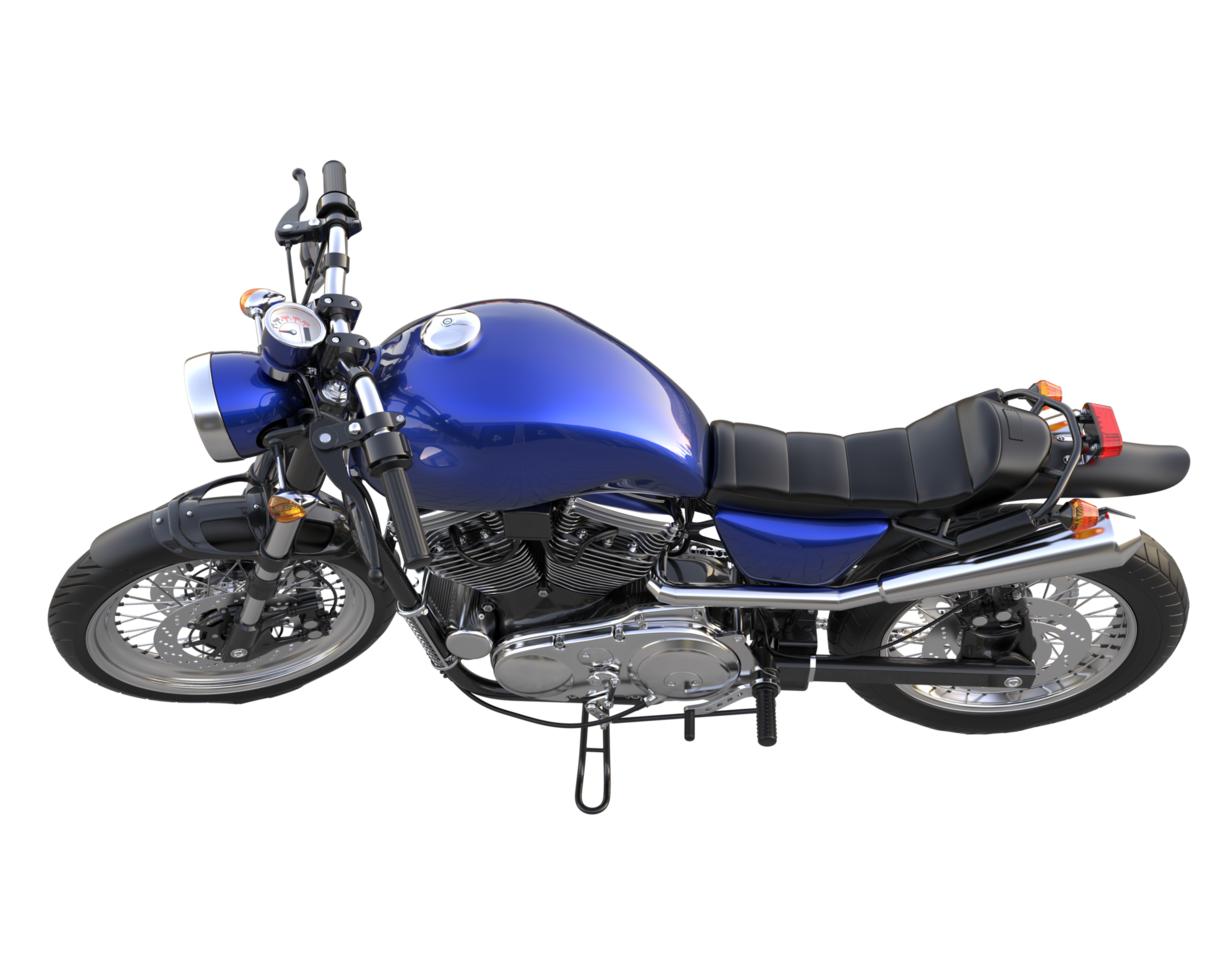 Motorcycle isolated on transparent background. 3d rendering - illustration png