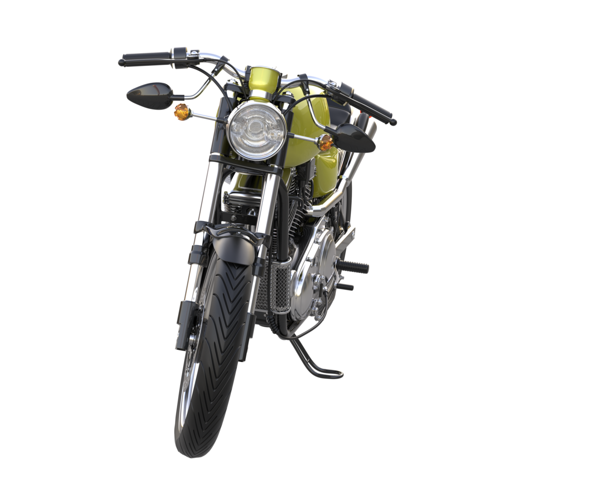 Motorcycle isolated on transparent background. 3d rendering - illustration png
