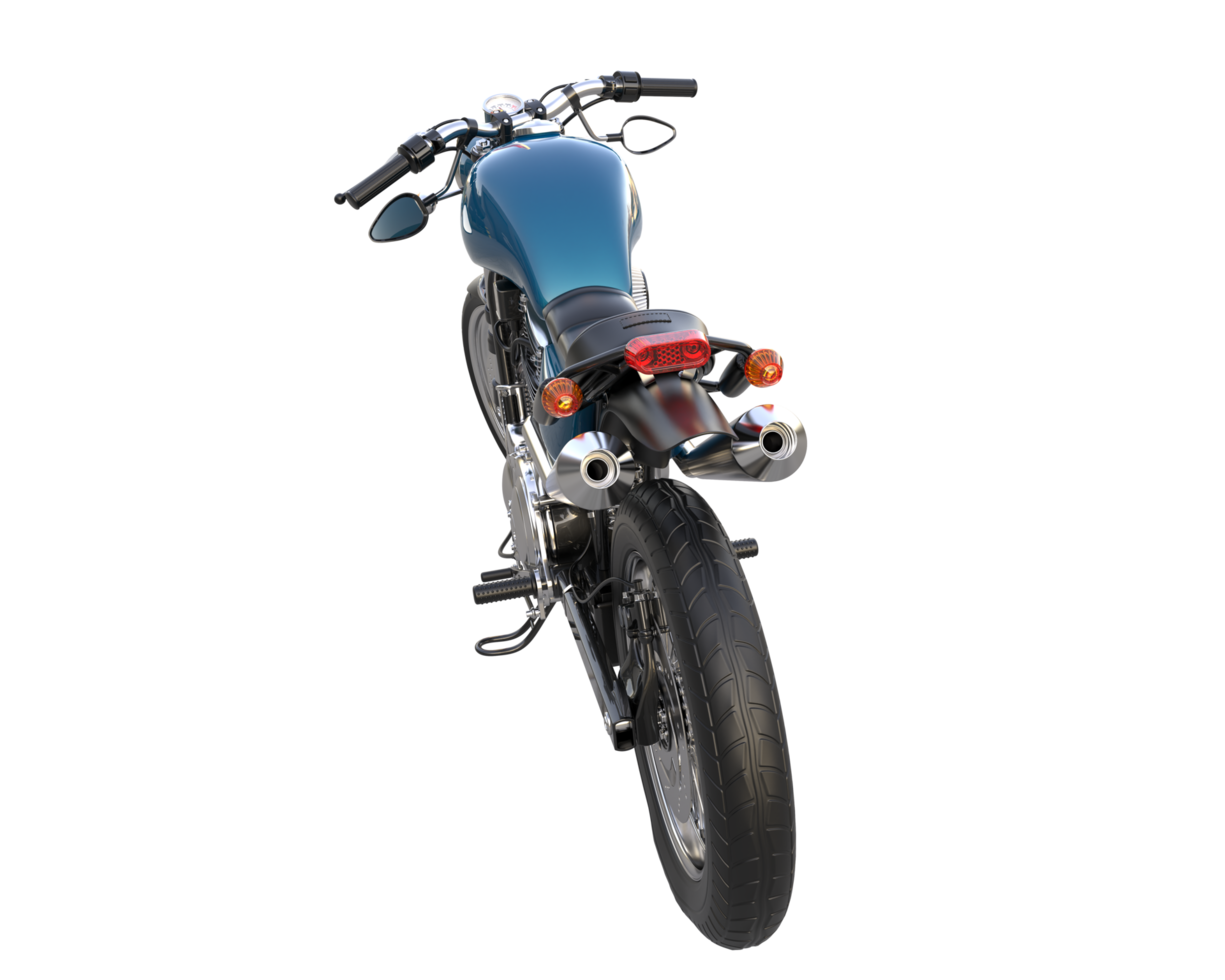 Motorcycle isolated on transparent background. 3d rendering - illustration png