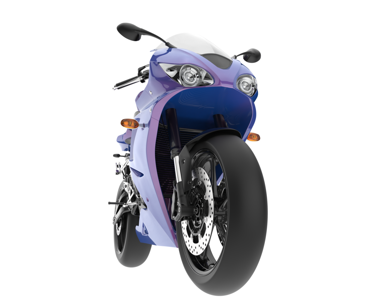 Motorcycle isolated on transparent background. 3d rendering - illustration png