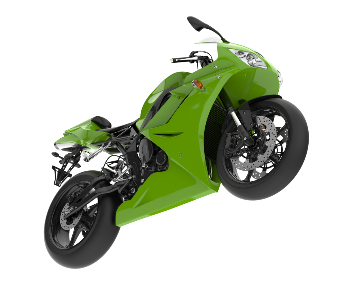 Motorcycle isolated on transparent background. 3d rendering - illustration png