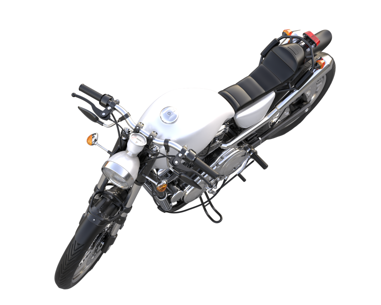 Motorcycle isolated on transparent background. 3d rendering - illustration png