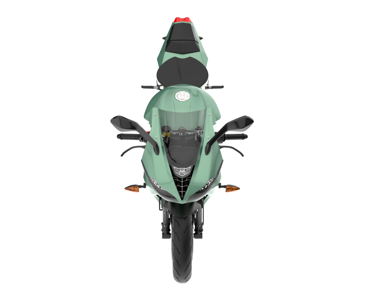 Motorcycle isolated on transparent background. 3d rendering - illustration png