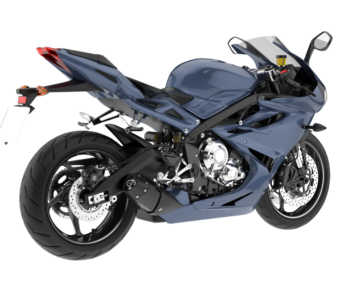 Motorcycle isolated on transparent background. 3d rendering - illustration png