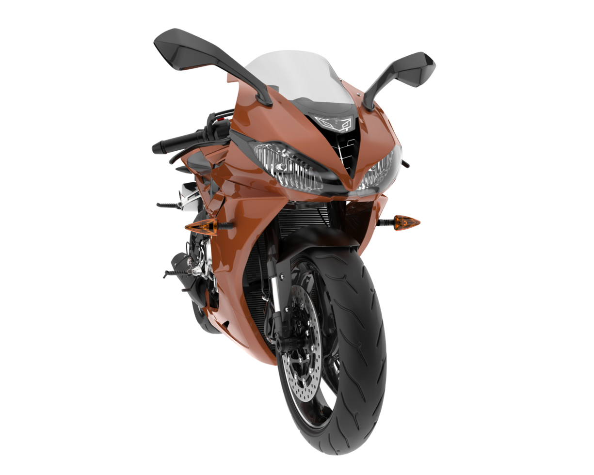 Motorcycle isolated on transparent background. 3d rendering - illustration png