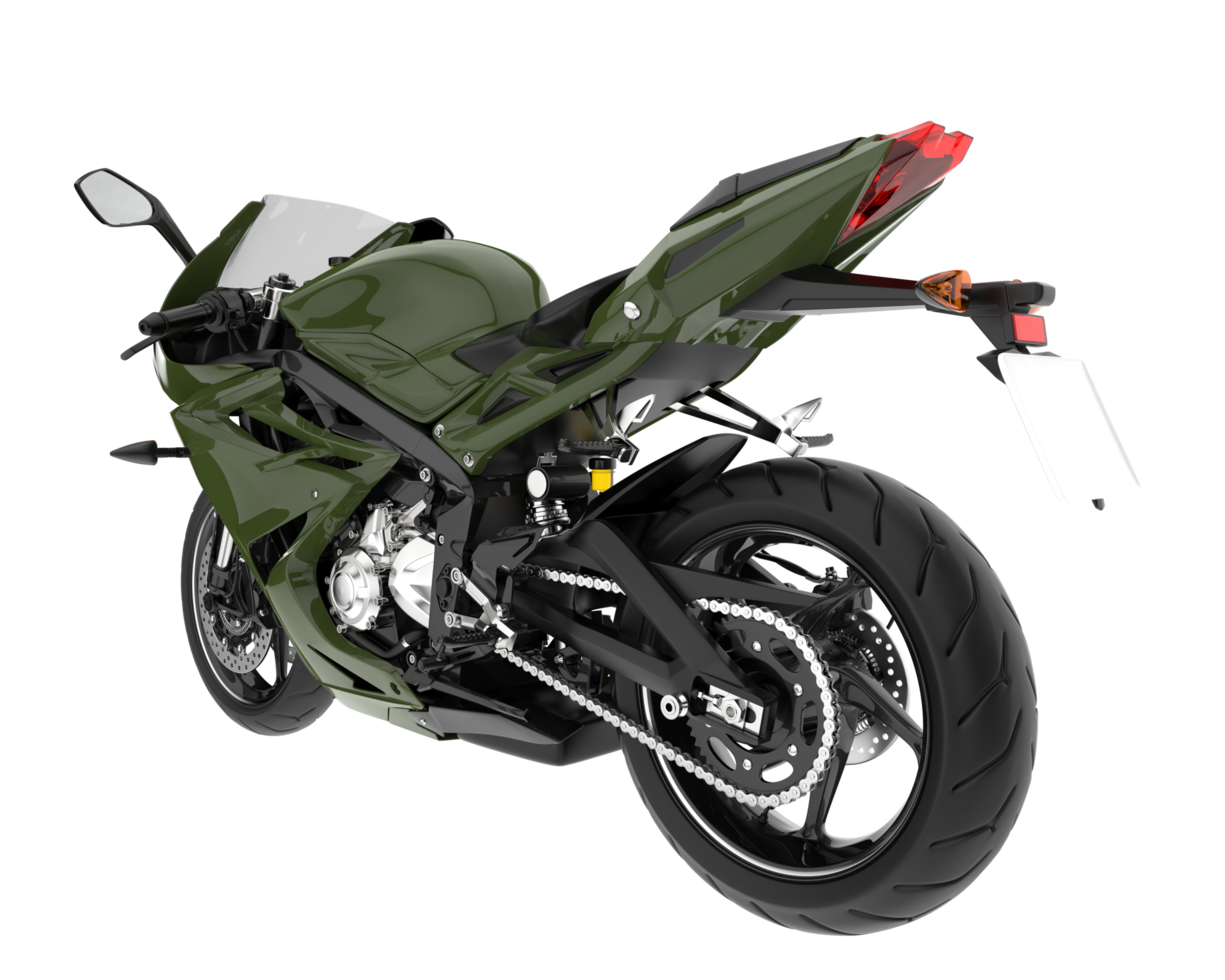 Motorcycle isolated on transparent background. 3d rendering - illustration png