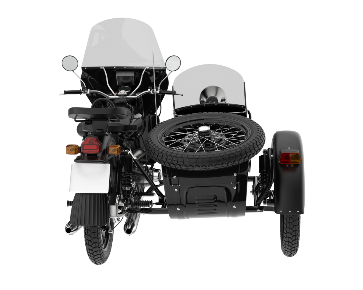 Motorcycle isolated on transparent background. 3d rendering - illustration png