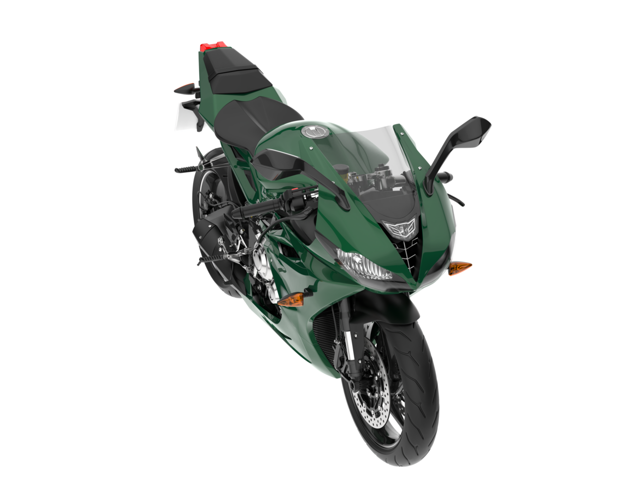 Motorcycle isolated on transparent background. 3d rendering - illustration png