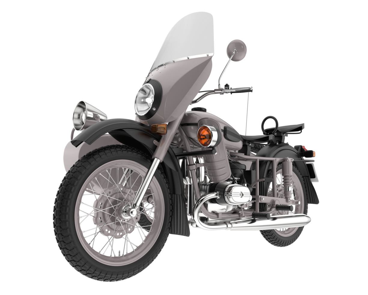 Motorcycle isolated on transparent background. 3d rendering - illustration png
