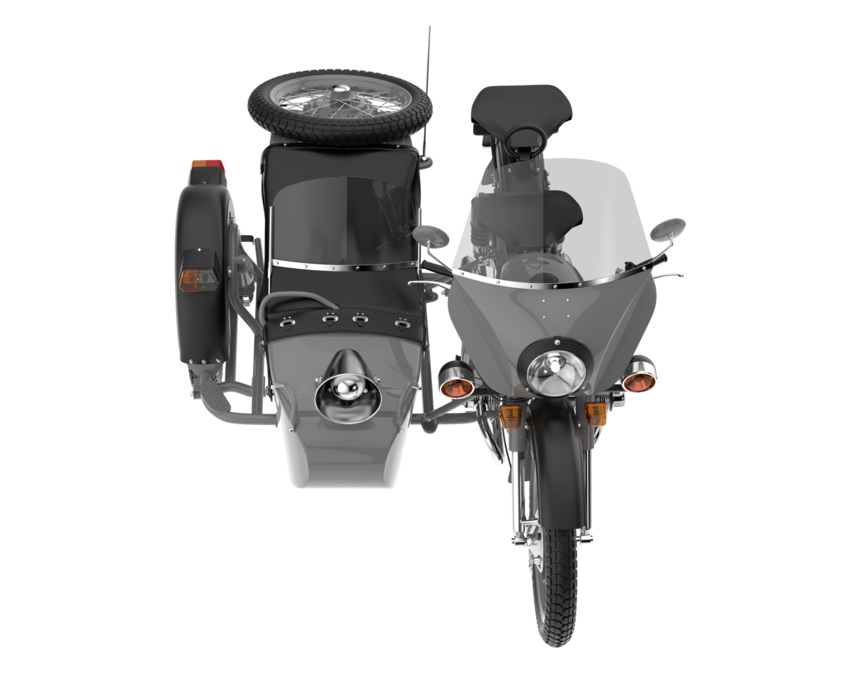 Motorcycle isolated on transparent background. 3d rendering - illustration png