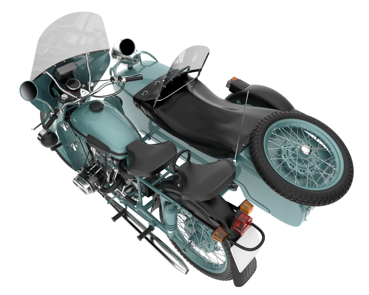 Motorcycle isolated on transparent background. 3d rendering - illustration png