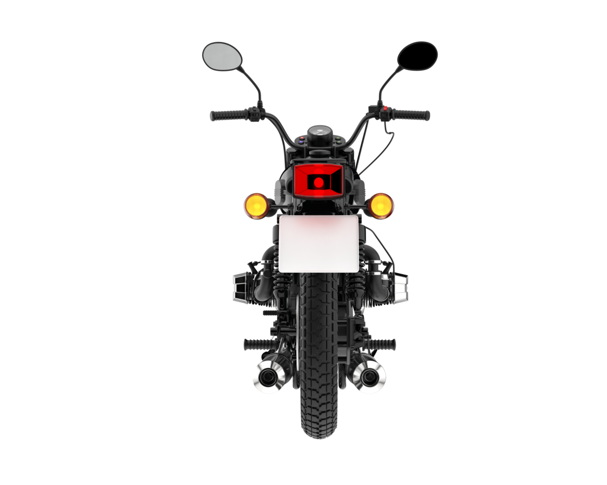 moto isolée sur fond transparent. rendu 3d - illustration png