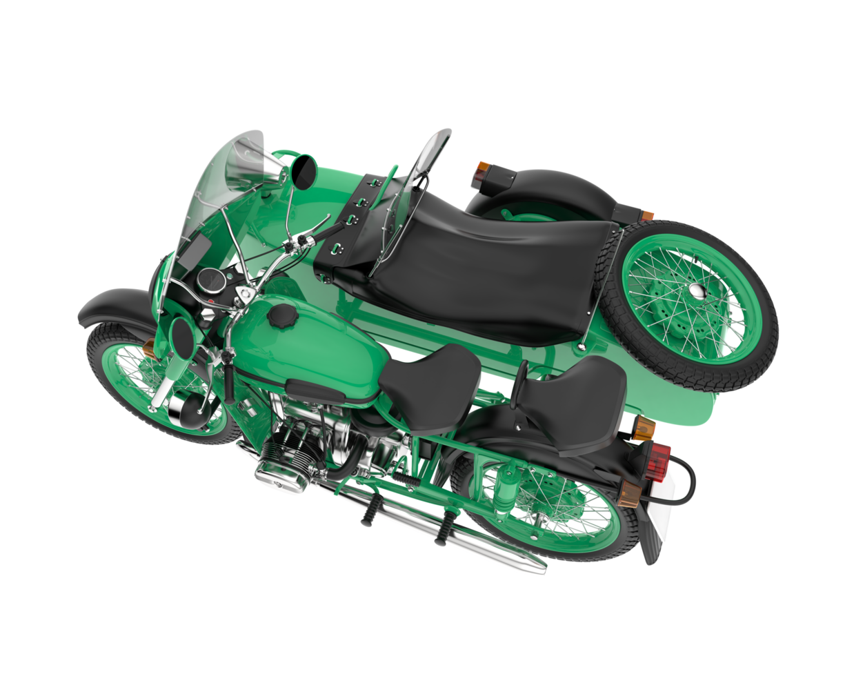 Motorcycle isolated on transparent background. 3d rendering - illustration png
