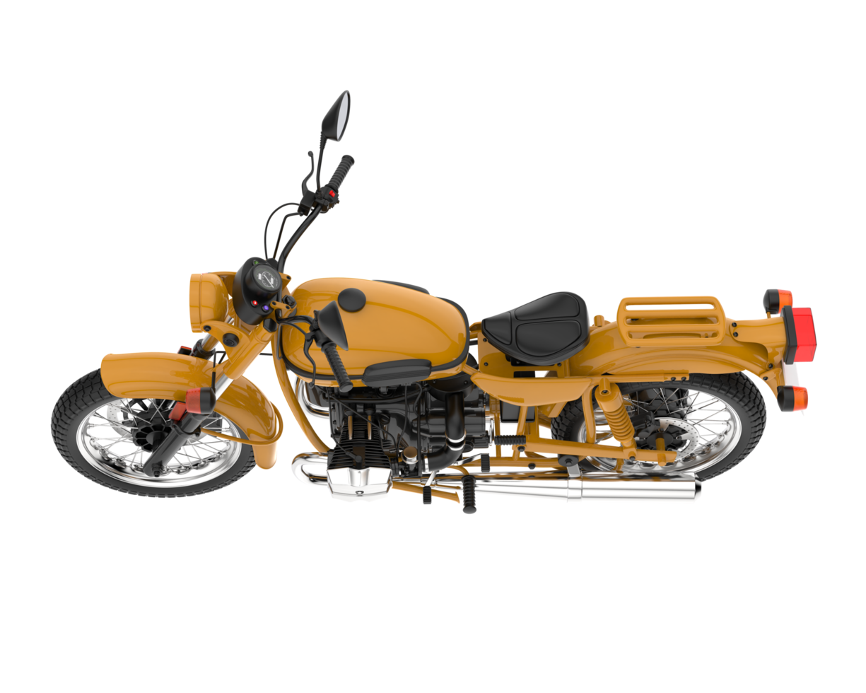 Motorcycle isolated on transparent background. 3d rendering - illustration png
