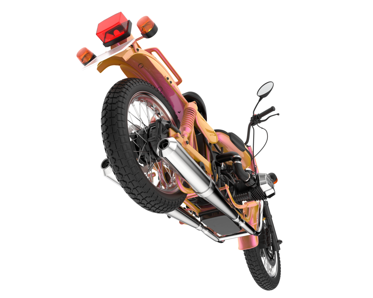 Motorcycle isolated on transparent background. 3d rendering - illustration png