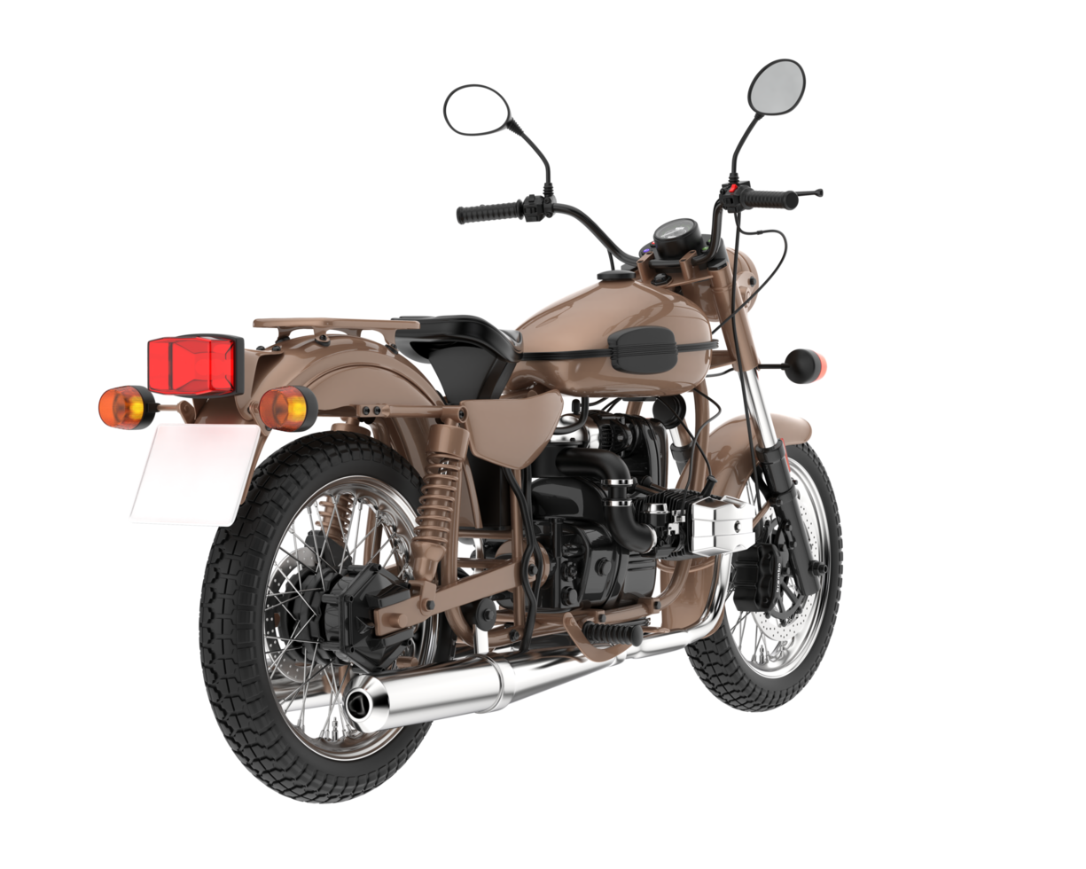 Motorcycle isolated on transparent background. 3d rendering - illustration png
