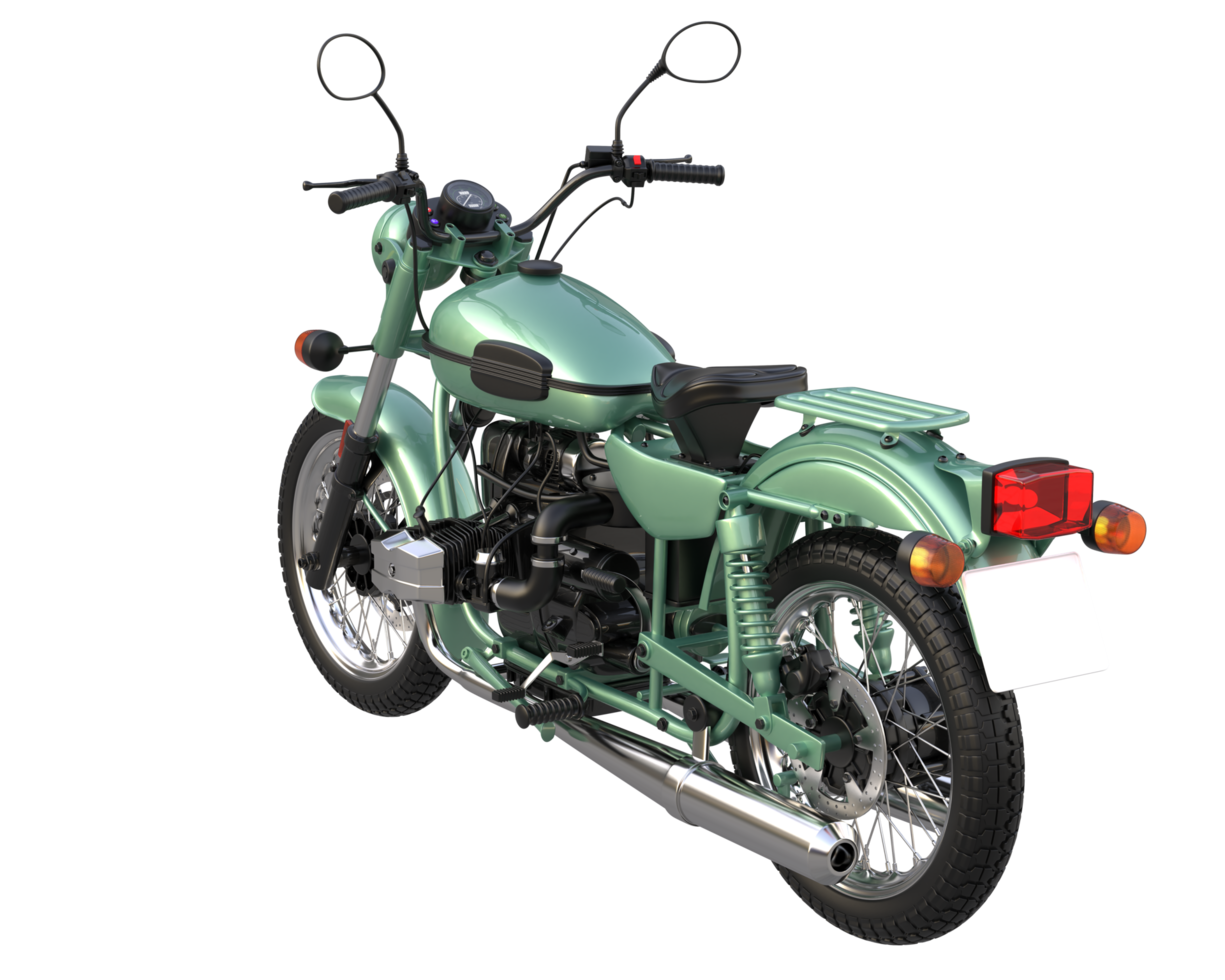 Motorcycle isolated on transparent background. 3d rendering - illustration png
