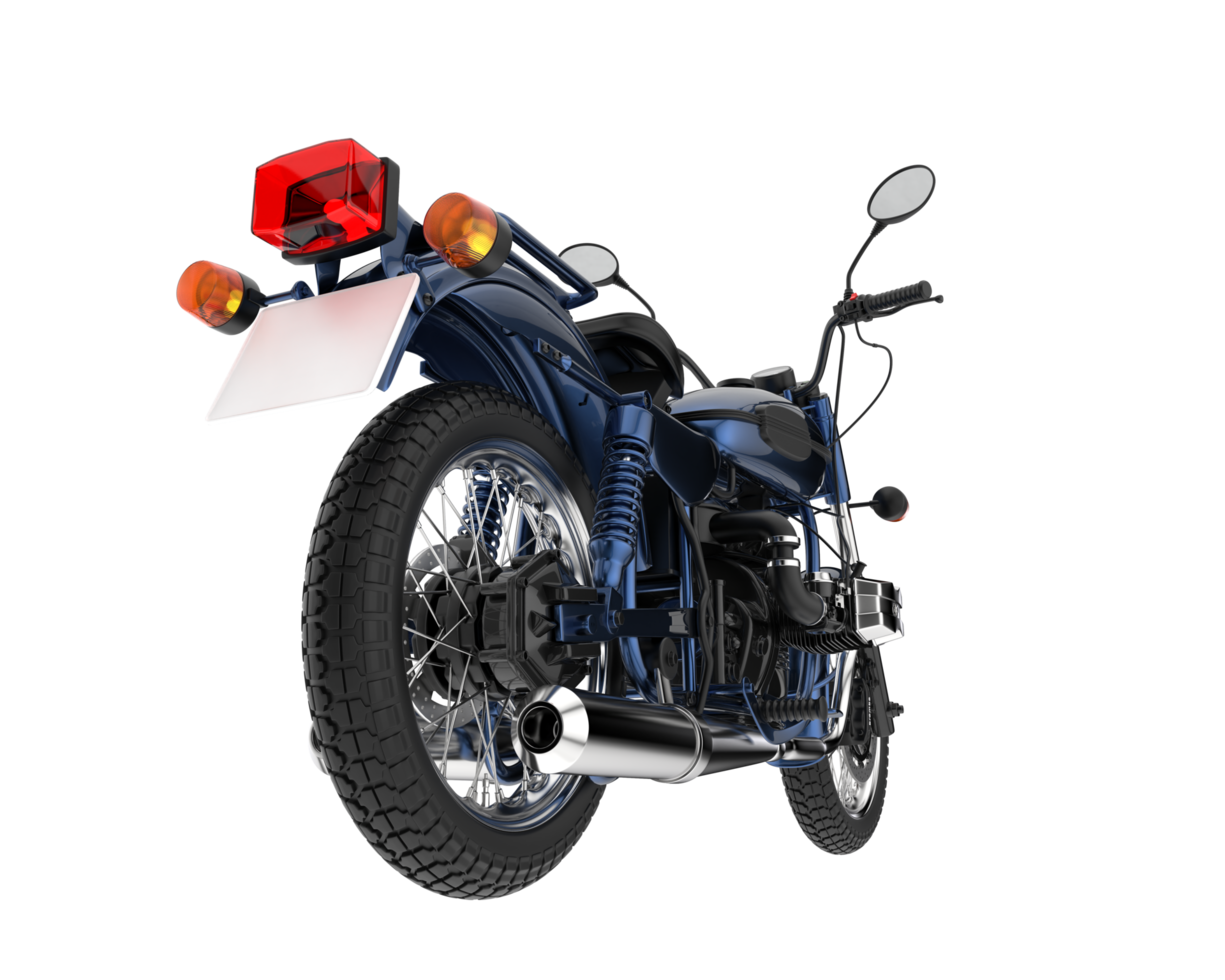 Motorcycle isolated on transparent background. 3d rendering - illustration png