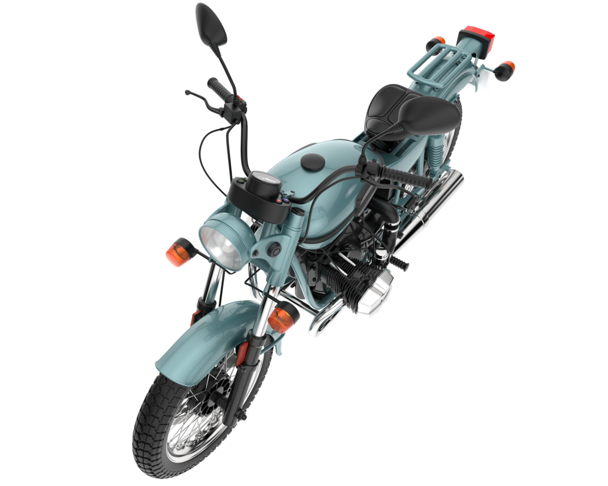 motociclo isolato su trasparente sfondo. 3d interpretazione - illustrazione png