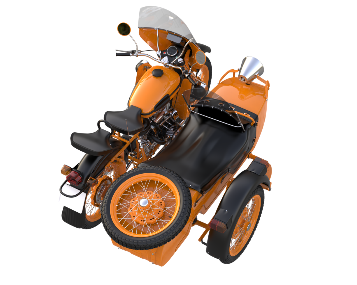 Motorcycle isolated on transparent background. 3d rendering - illustration png