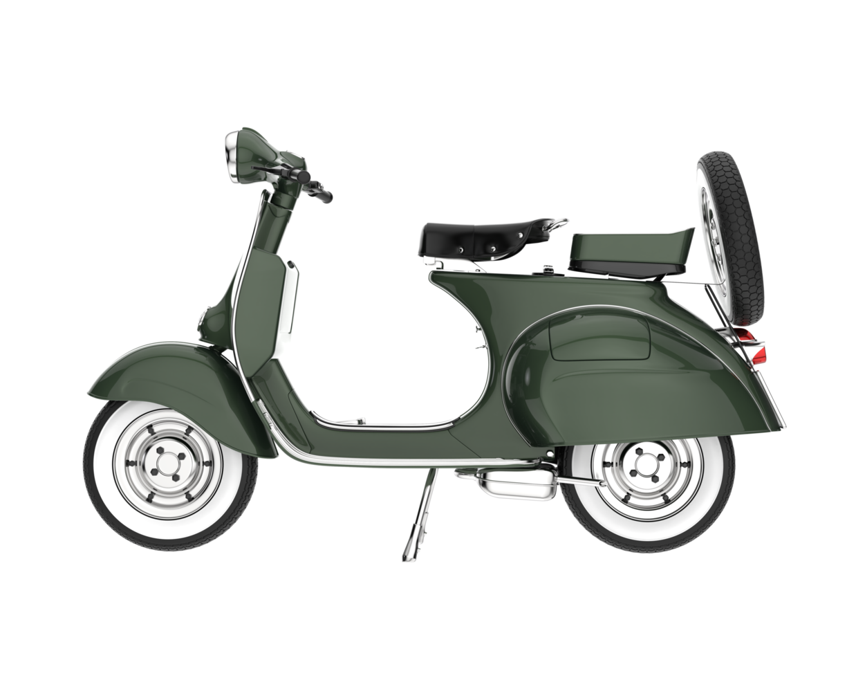 Motorcycle isolated on transparent background. 3d rendering - illustration png