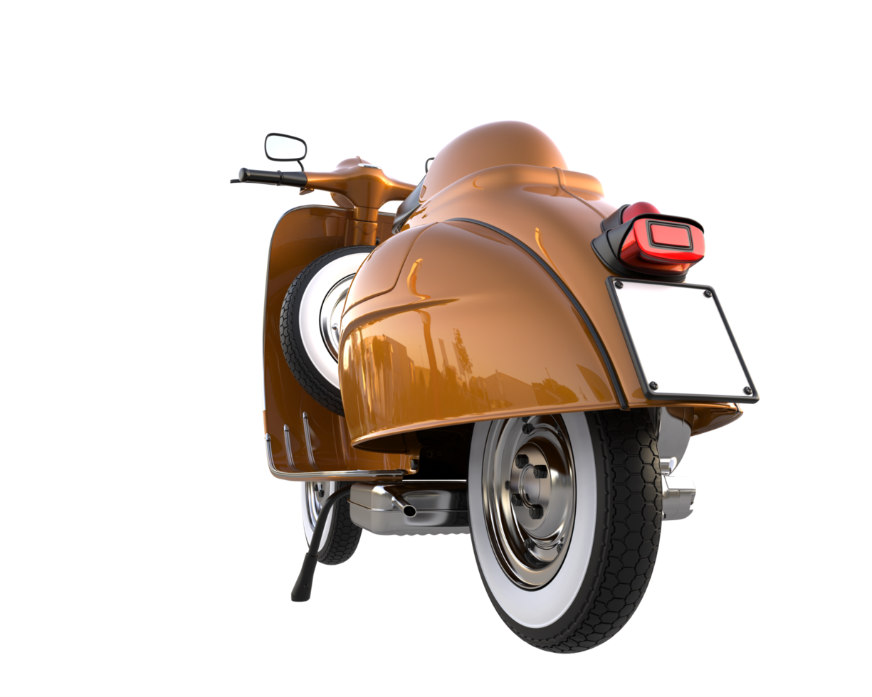 Motorcycle isolated on transparent background. 3d rendering - illustration png