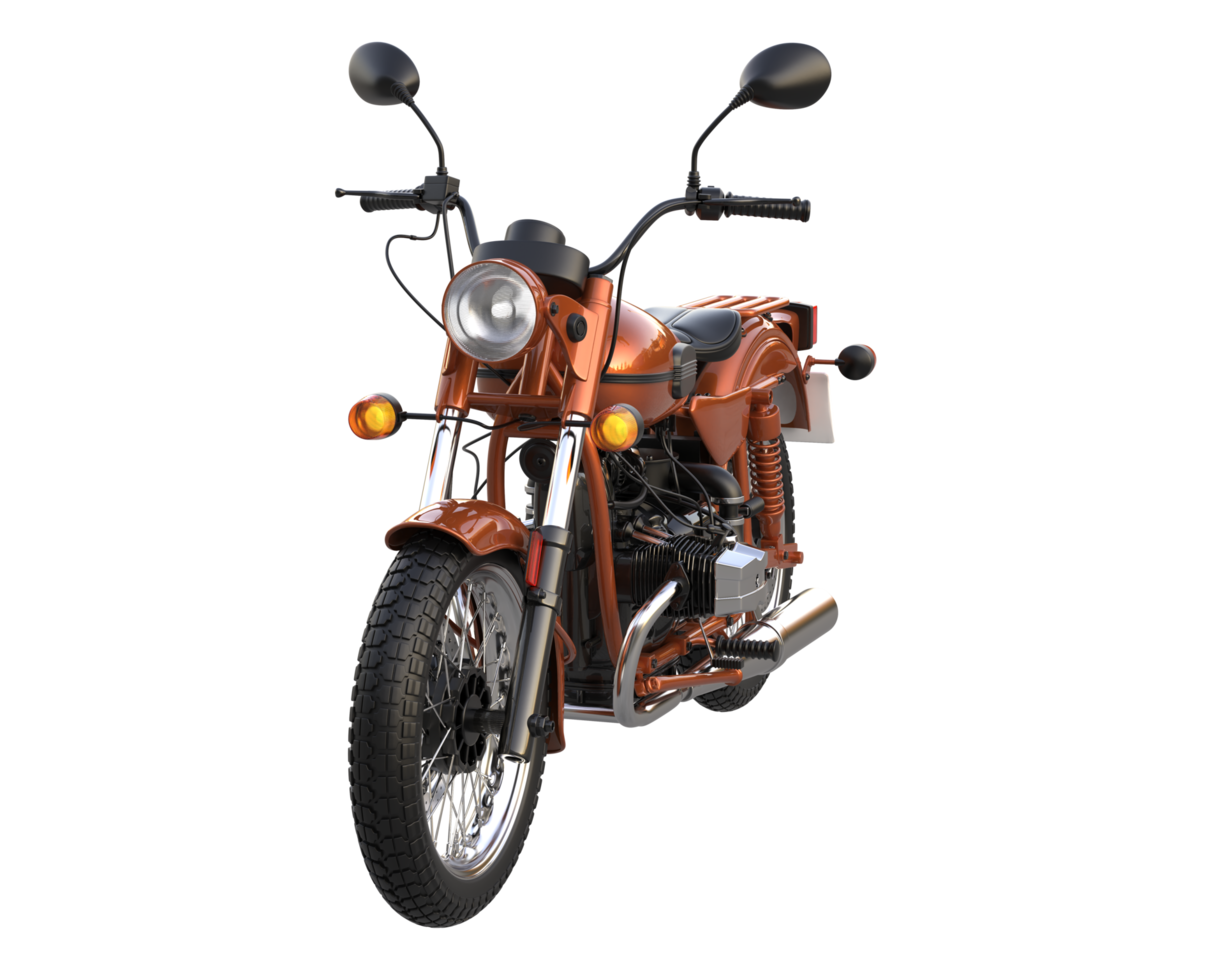 Motorcycle isolated on transparent background. 3d rendering - illustration png