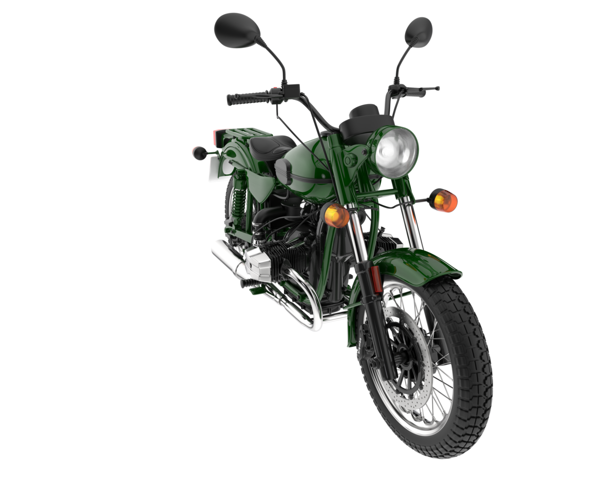 motorcykel isolerat på transparent bakgrund. 3d tolkning - illustration png