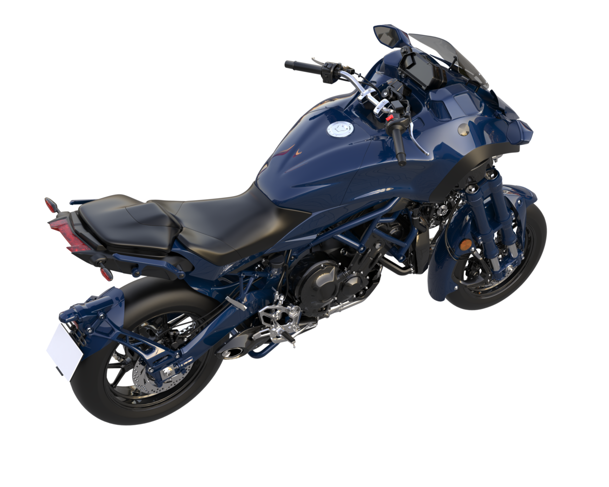Motorcycle isolated on transparent background. 3d rendering - illustration png