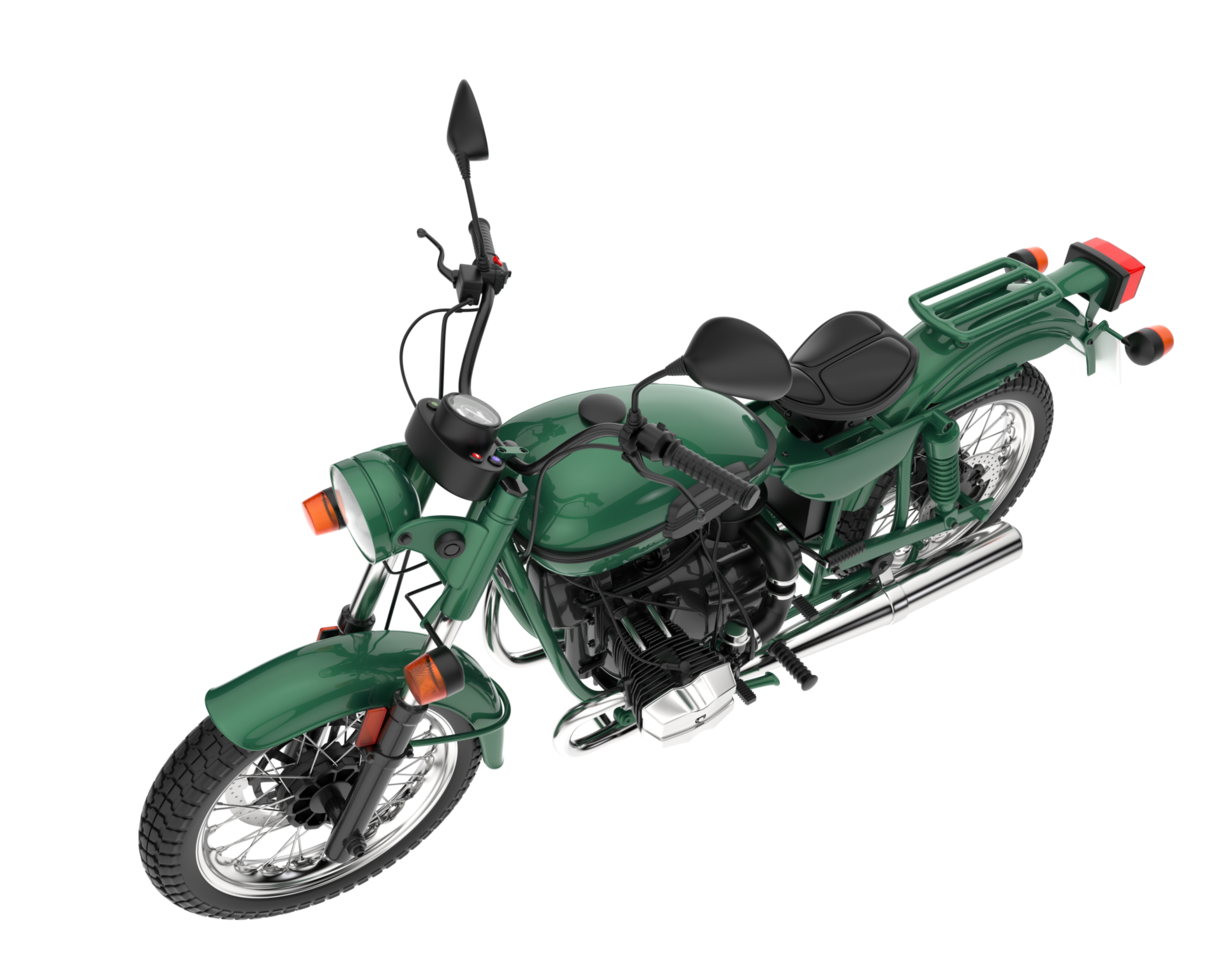 Motorcycle isolated on transparent background. 3d rendering - illustration png