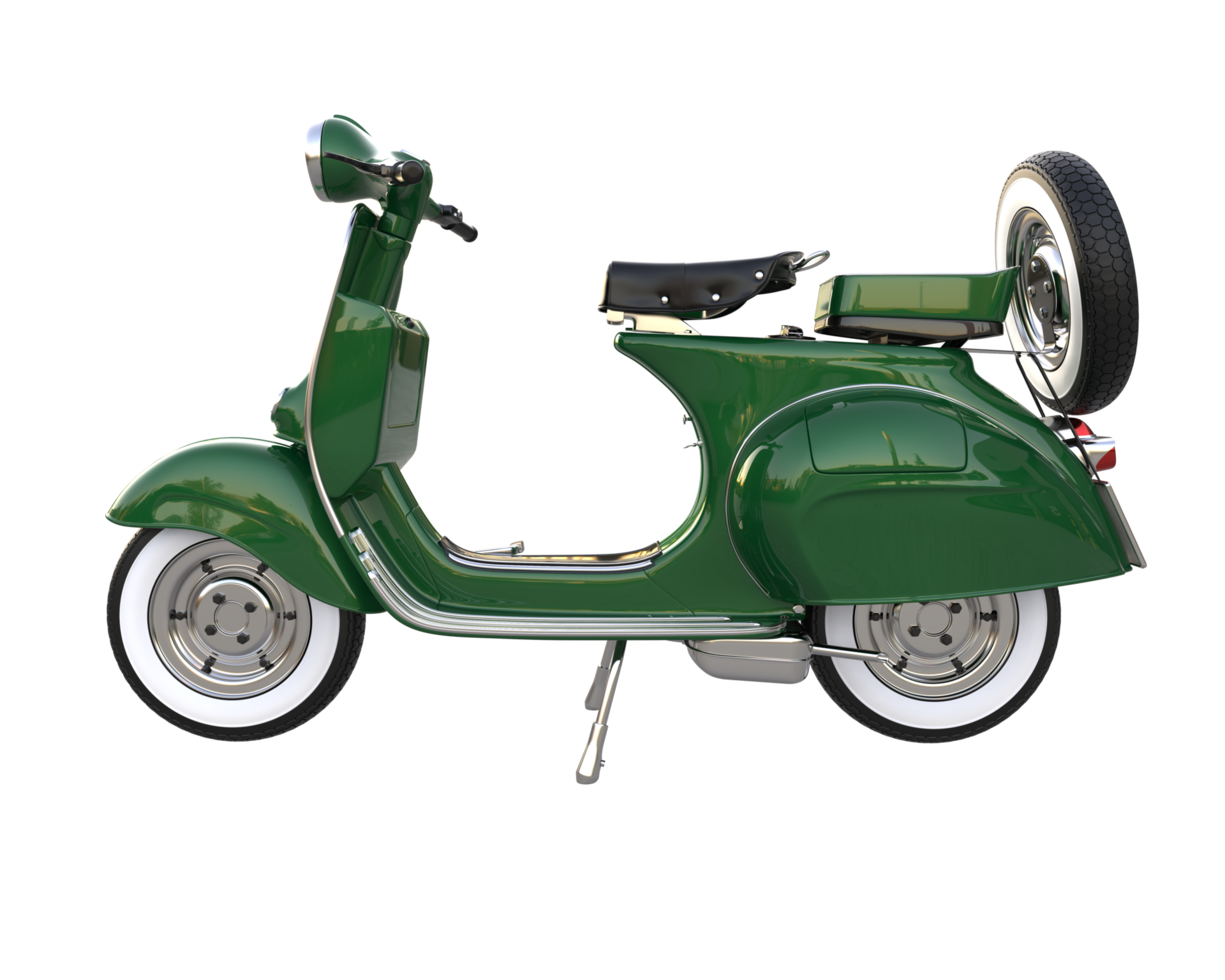 Motorcycle isolated on transparent background. 3d rendering - illustration png