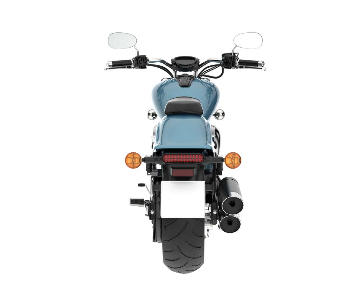 motocicleta isolada em fundo transparente. renderização 3D - ilustração png