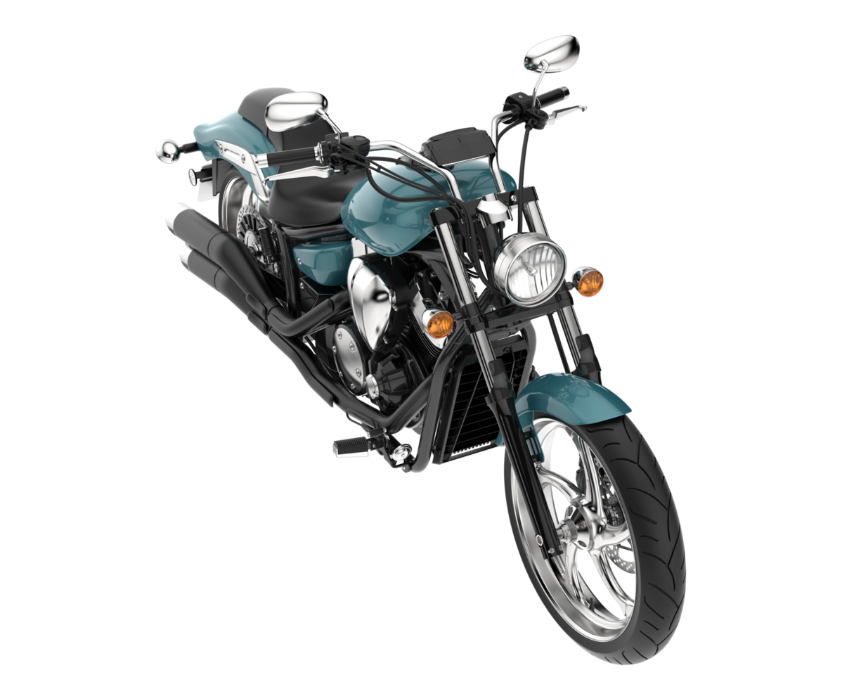 moto isolée sur fond transparent. rendu 3d - illustration png