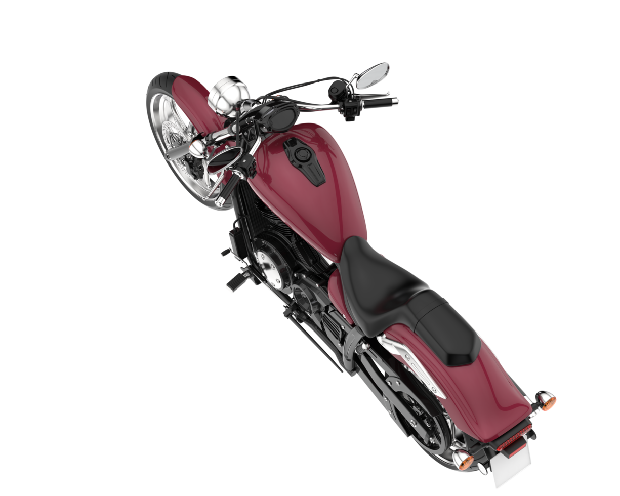 Motorcycle isolated on transparent background. 3d rendering - illustration png