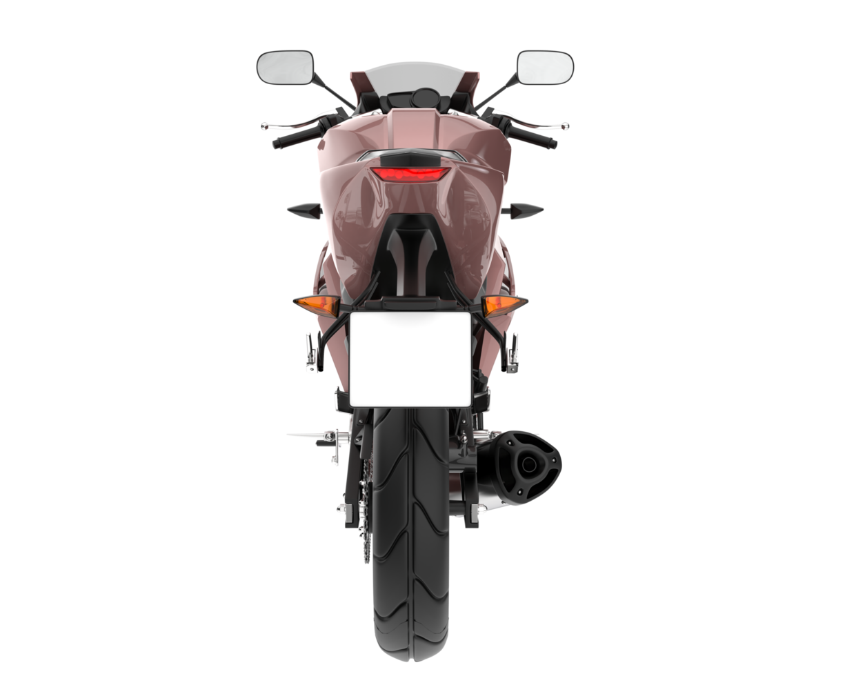 Motorcycle isolated on transparent background. 3d rendering - illustration png