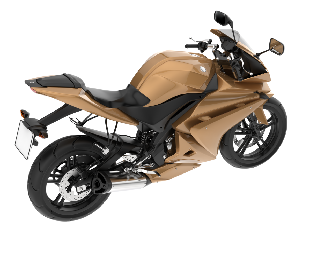 Motorcycle isolated on transparent background. 3d rendering - illustration png