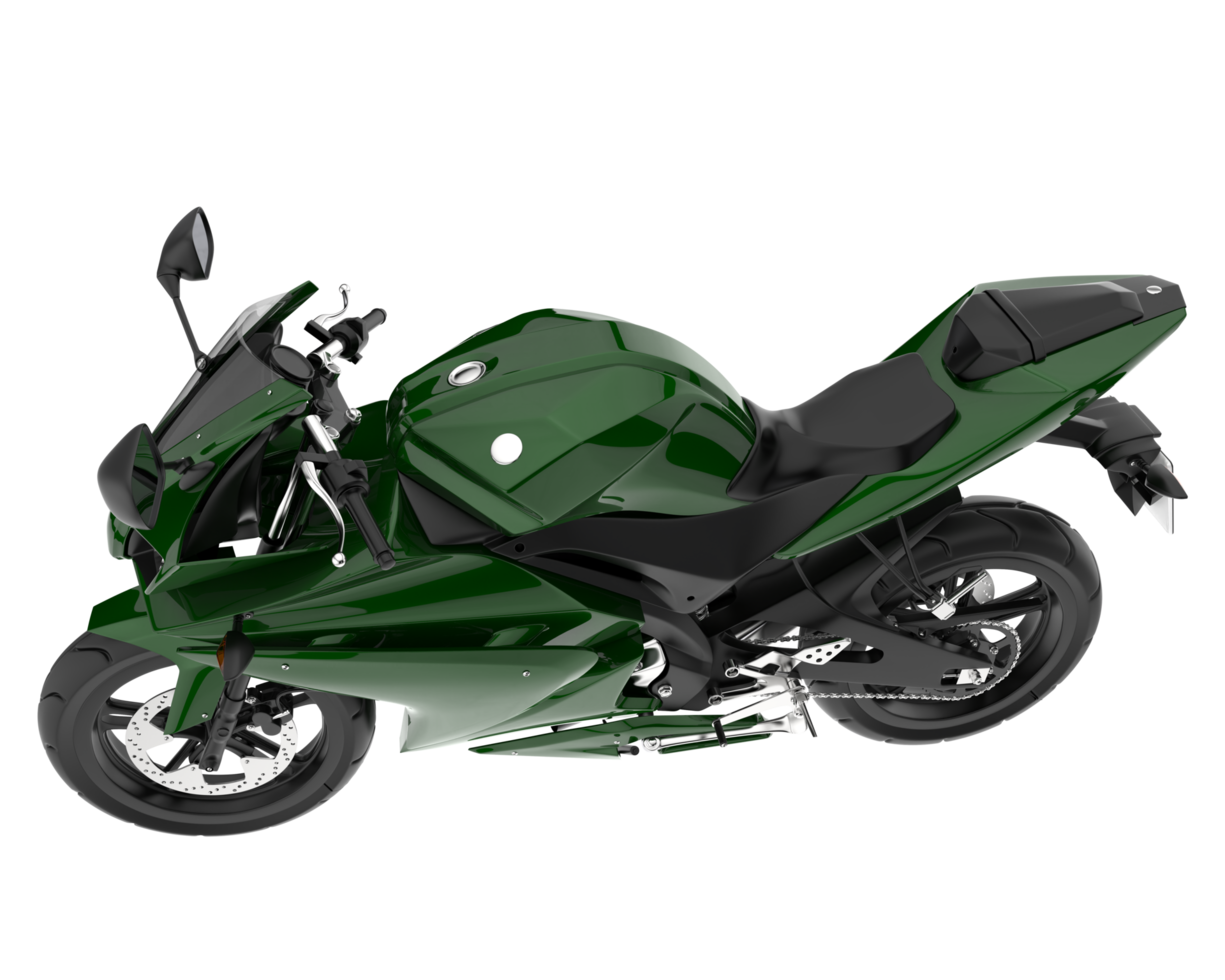 moto isolée sur fond transparent. rendu 3d - illustration png