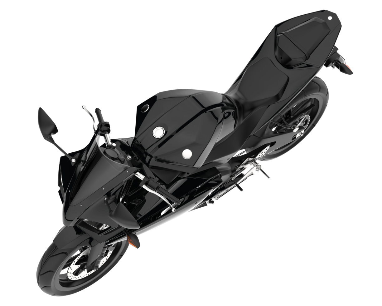 motocicleta isolada em fundo transparente. renderização 3D - ilustração png