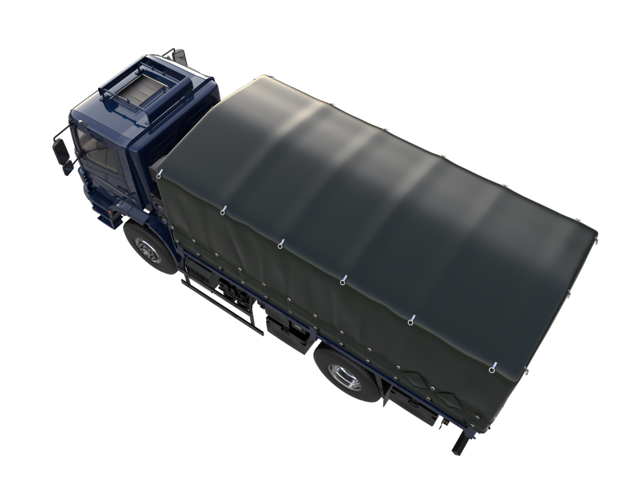 Truck isolated on transparent background. 3d rendering - illustration png