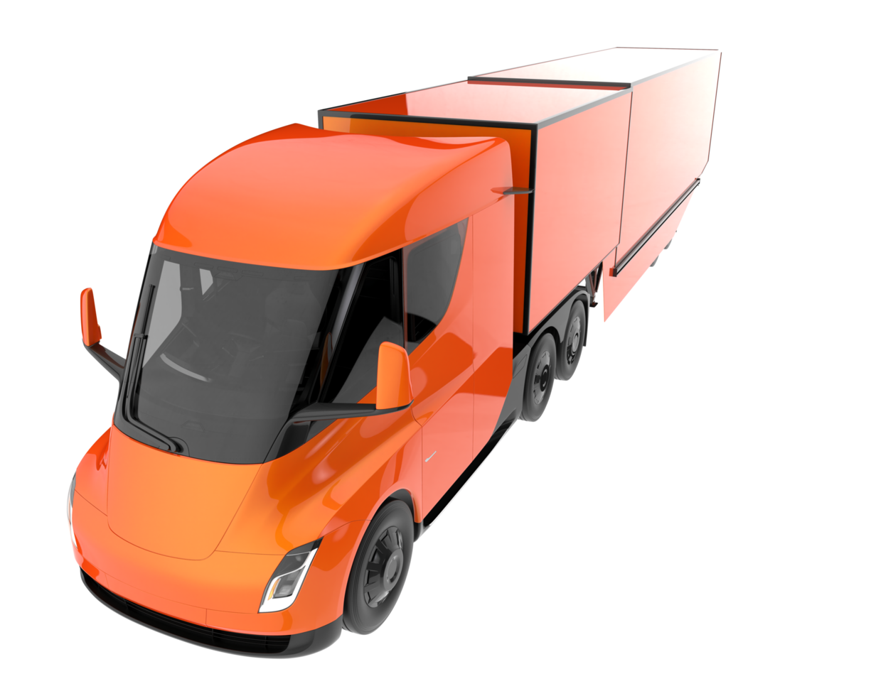 Truck isolated on transparent background. 3d rendering - illustration png