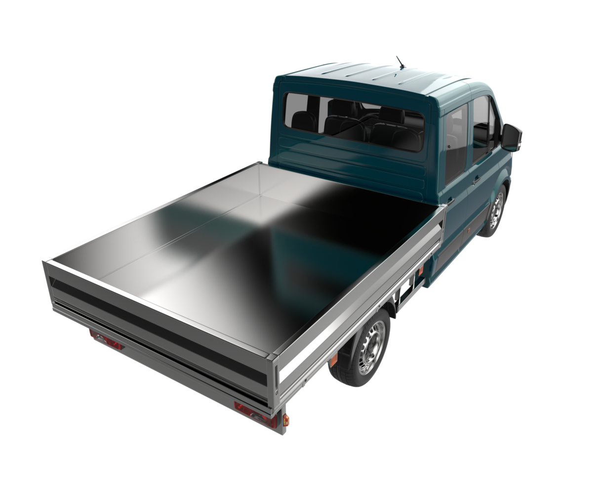 Cargo van isolated on transparent background. 3d rendering - illustration png