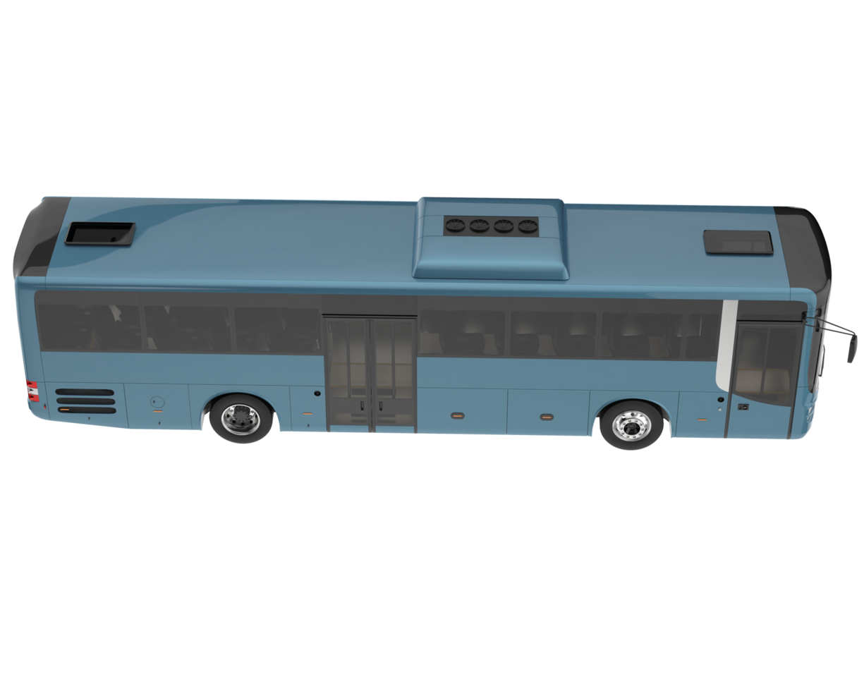 stad bus geïsoleerd Aan transparant achtergrond. 3d renderen - illustratie png