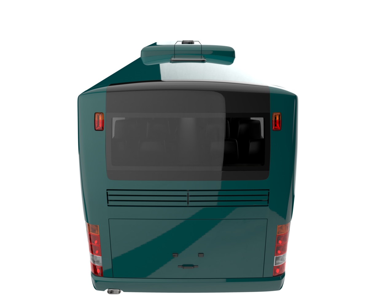 City bus isolated on transparent background. 3d rendering - illustration png