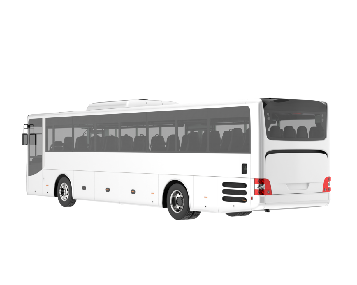 stad buss isolerat på transparent bakgrund. 3d tolkning - illustration png