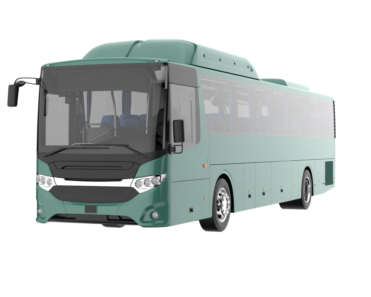 bus de ville isolé sur fond transparent. rendu 3d - illustration png