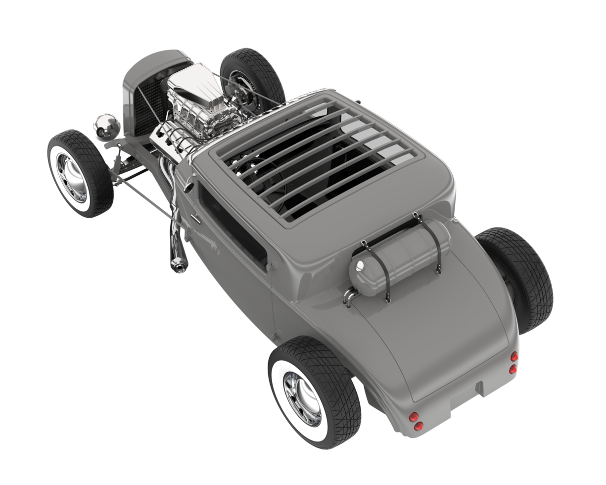 Modern car isolated on transparent background. 3d rendering - illustration png