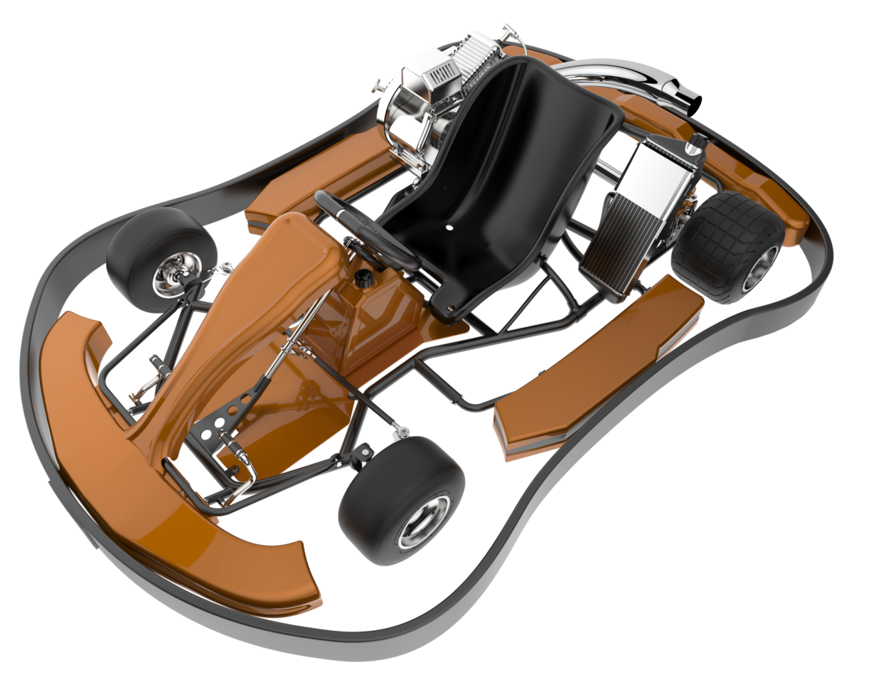 Modern car isolated on transparent background. 3d rendering - illustration png