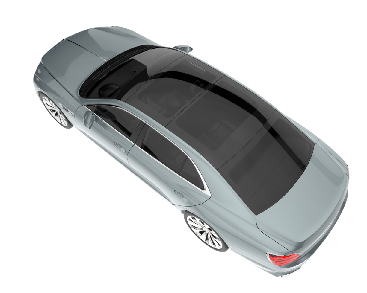 Modern car isolated on transparent background. 3d rendering - illustration png