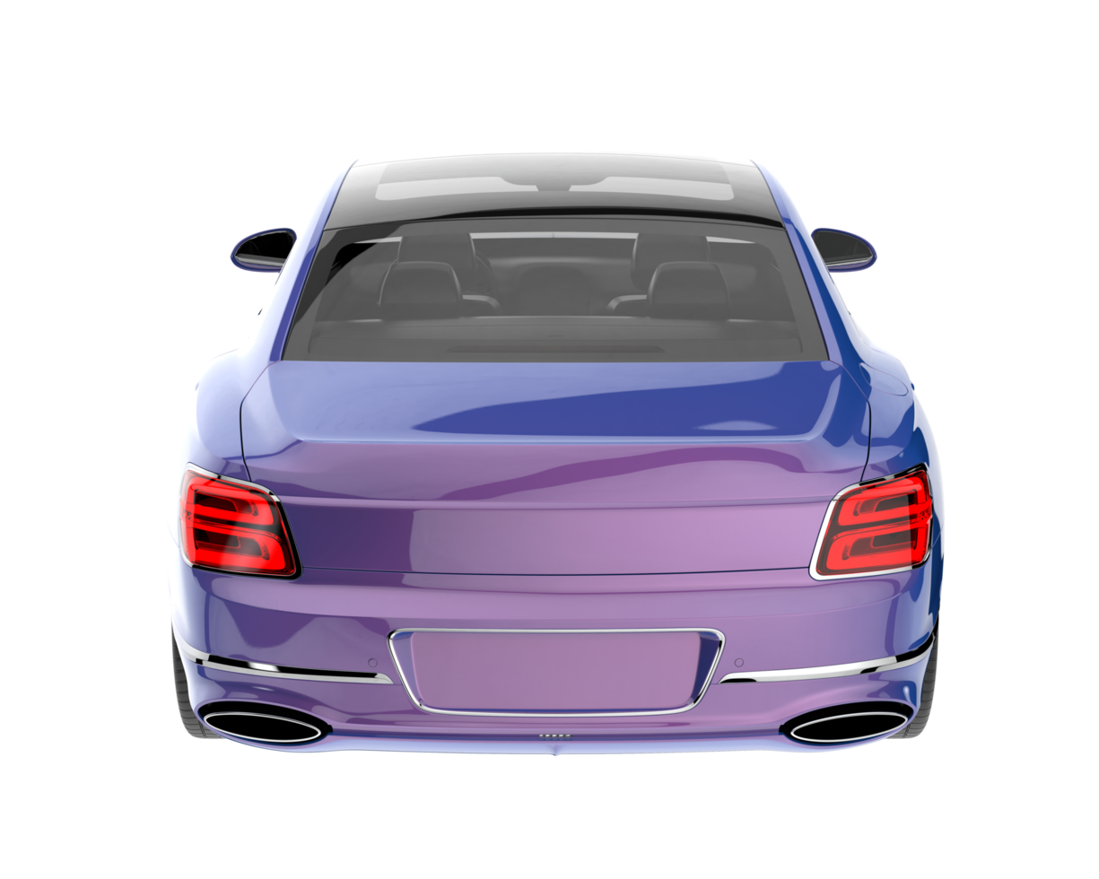 Modern car isolated on transparent background. 3d rendering - illustration png